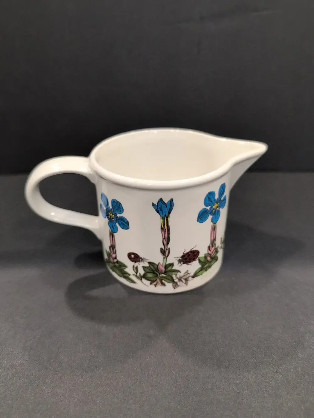 VTG PORTMEIRION ENG. BOTANIC GARDEN CREAMER 8 oz GENTIANA VERNA 1972 Replacement